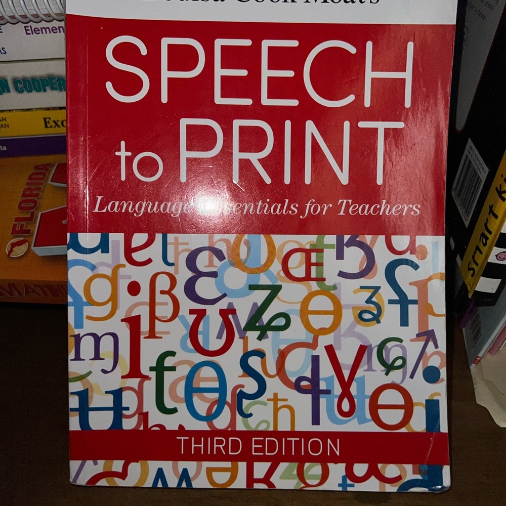 Speech to Print Third Edition Book